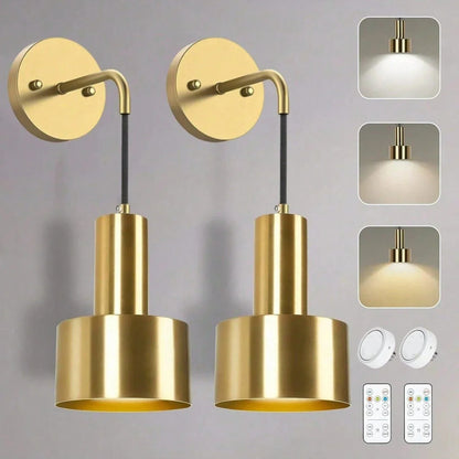 Skorter | Wireless Rechargeable Wall Lamp | Remote Control, Adjustable Brightness & Color Temperature for Bedrooms and Foyers