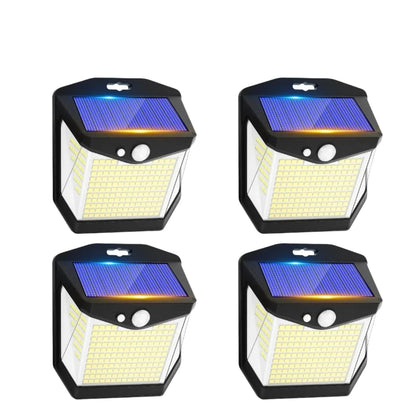 Skorter | 2x Solar LED Wall Light with Motion Sensor | Waterproof, 270° Wide Angle & 3 Modes for Outdoor Security in Gardens and Yards