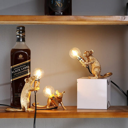 Skorter | Vintage Mouse LED Table Lamp