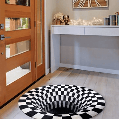 Skorter | 3D Illusion Vortex Rug – Round Polyester Floor Mat