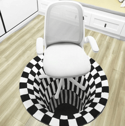 Skorter | 3D Illusion Vortex Rug – Round Polyester Floor Mat