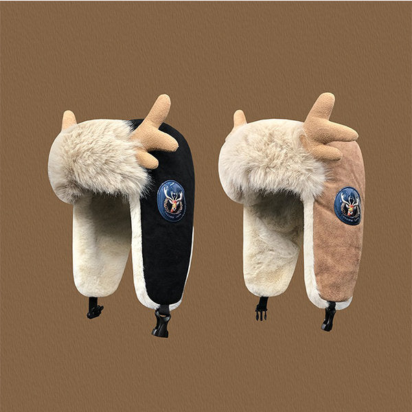 Skorter | Deer Antler Winter Earflap Hat