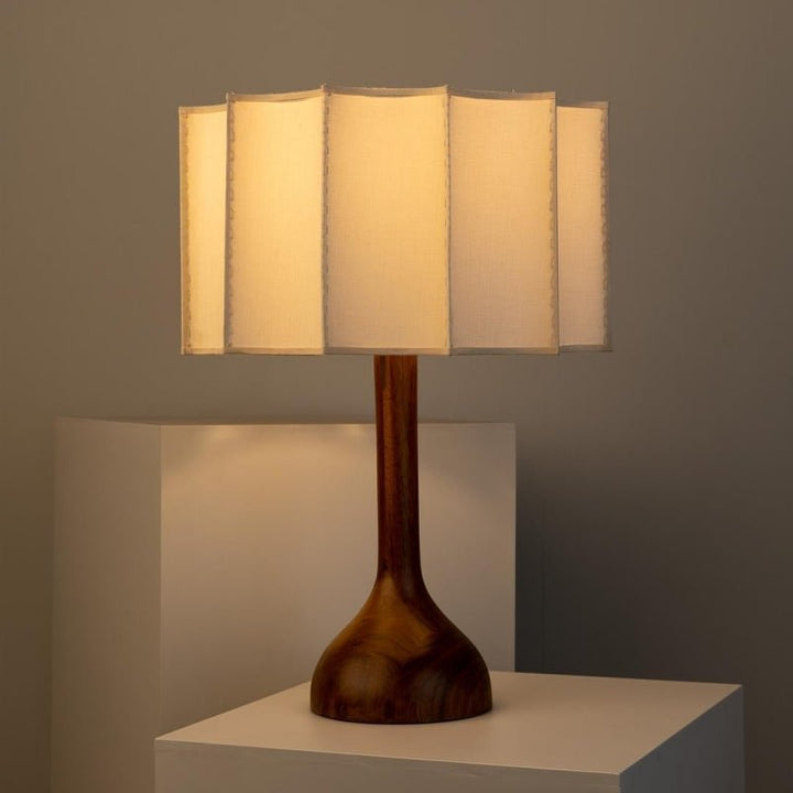Wabi Sabi Designer Wood Table Lamp - SKØRTER