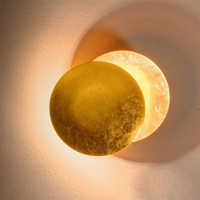 Wall Lamp with Solar Eclipse Design
