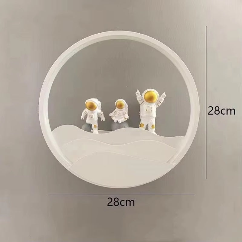 Skorter | Astronaut Wall Lamp with TriColor LED Light - 11" x 11"