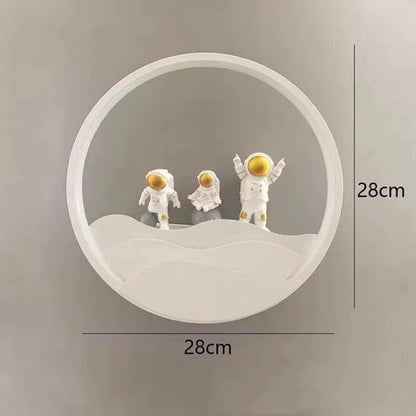 Skorter | Astronaut Wall Lamp with TriColor LED Light - 11" x 11"