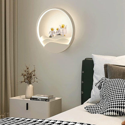 Skorter | Astronaut Wall Lamp with TriColor LED Light - 11" x 11"