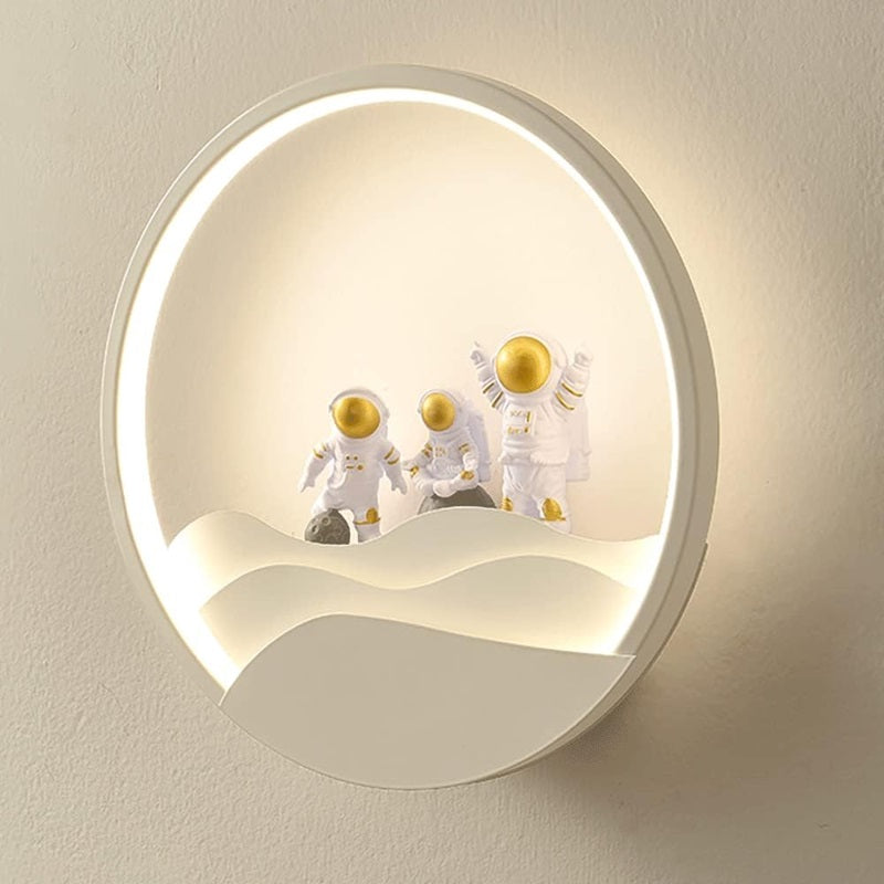 Skorter | Astronaut Wall Lamp with TriColor LED Light - 11" x 11"