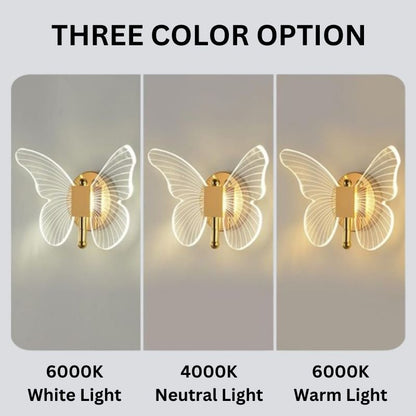Skorter | FloraVyne LED Wall Light – Butterfly-shaped design lamp with 3 light modes energy-saving and elegant