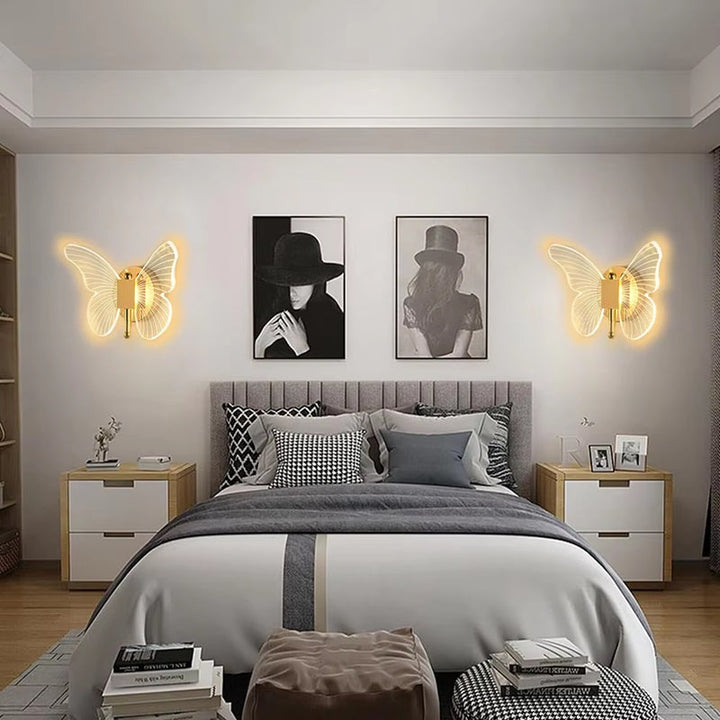 Skorter | Butterfly-Shaped LED Wall Lamp with Three Lighting Modes