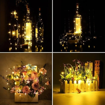 skorter | LED bottle light cork night light DIY decor