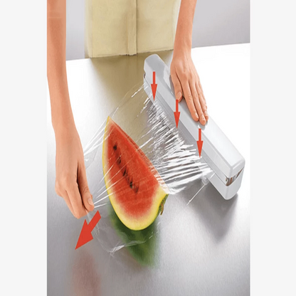 Skorter | Food packaging dispenser – Plastic, foil, baking paper, cling film cutter