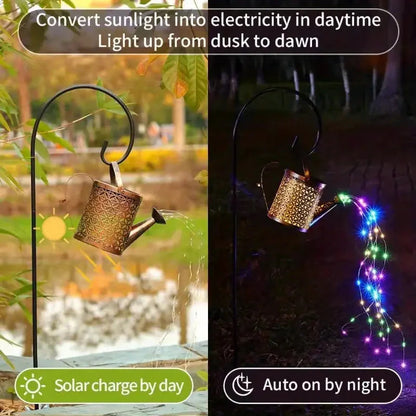 Skorter | Watering Can Solar Garden Light - Copper, Solar Powered