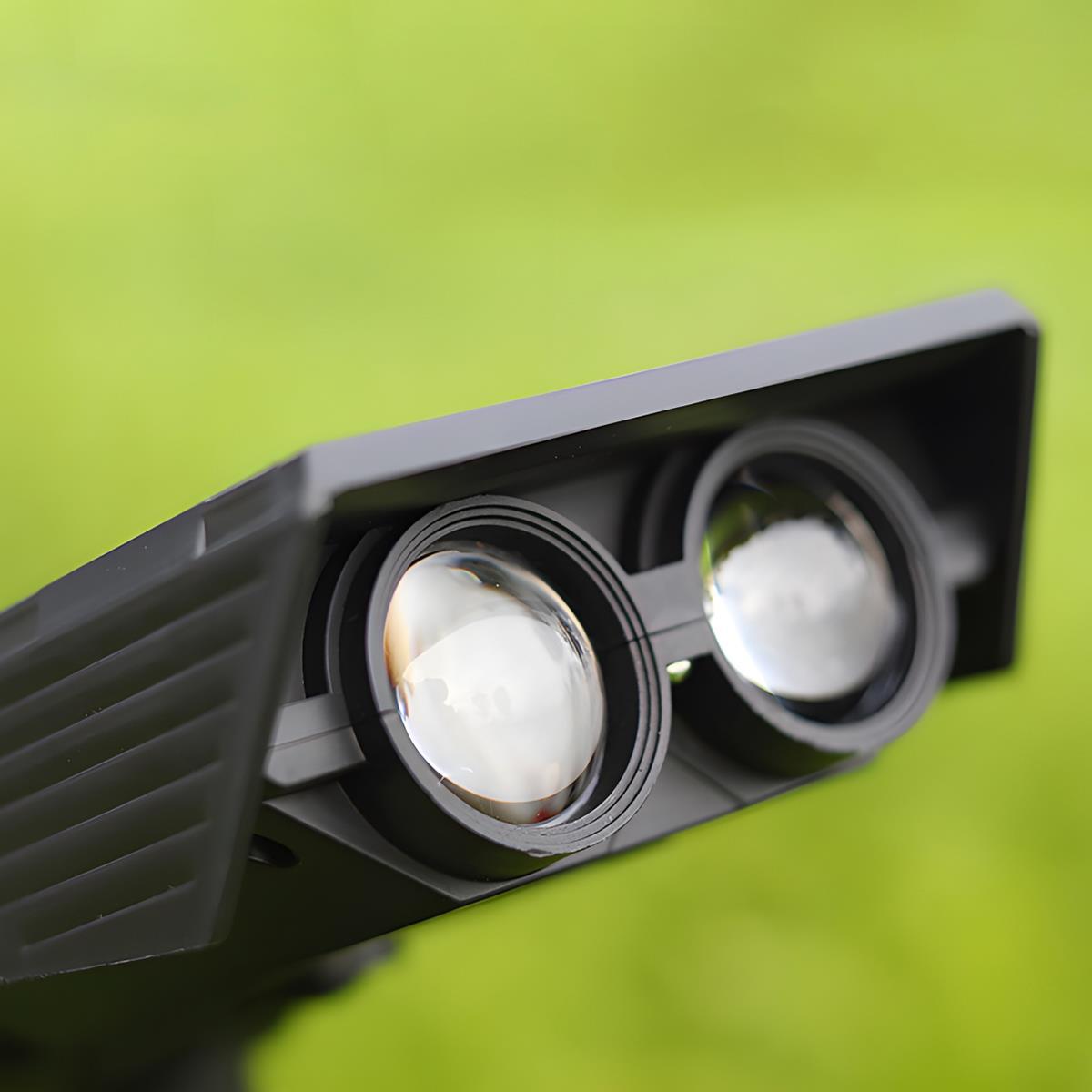 Skorter | Waterproof Solar LED Multi-Zoom Spot Light | Adjustable Zoom. Eco-Friendly & Ideal for Garden and Outdoor Landscape Lighting
