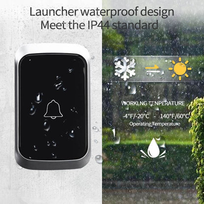 Skorter | Wireless Waterproof Doorbell with LED Flash – Easy Installation, Adjustable Volume & 36 Chimes