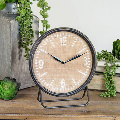 Skorter | Rustic Wood and Metal Wall Clock
