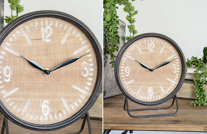 Skorter | Rustic Wood and Metal Wall Clock