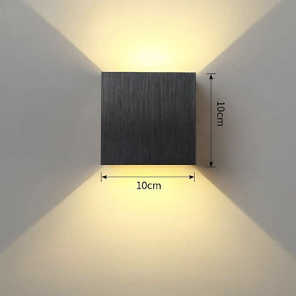 Skorter | Weatherproof Cube Wall Light – Up Down LED Outdoor Lamp
