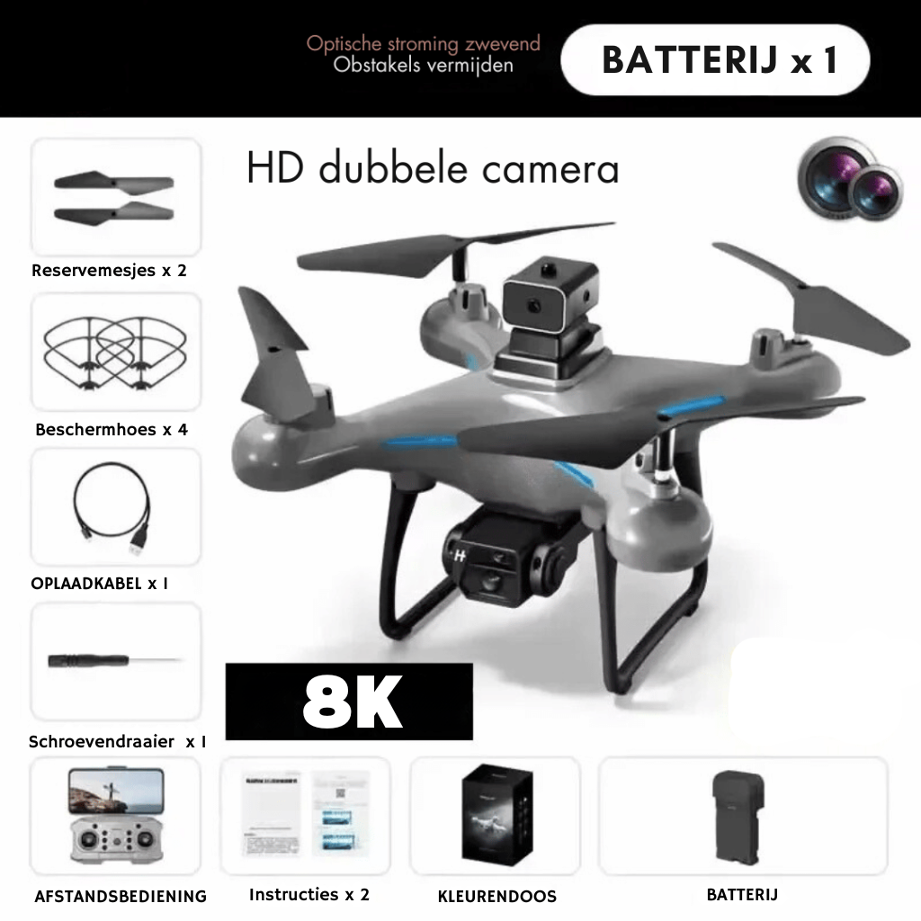 Skorter | 8k Hd Drone - Dual-Camera Obstacle Avoidance