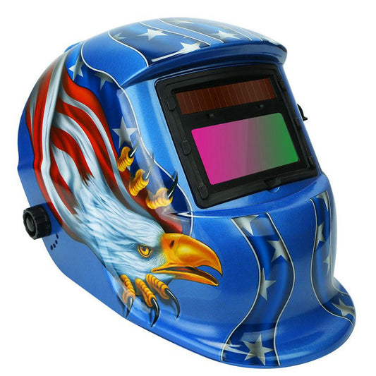 Skorter | Welding Helmet Solar Powered Automatic Darkening Hood with Adjustable Wide Screen