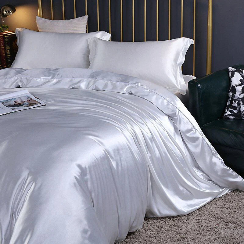 Skorter | Elegant Satin Silk Bedding Set - Luxurious Comfort for Every Night