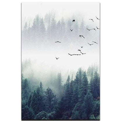 Skorter | 3-piece Nordic Forest Landscape Wall Art