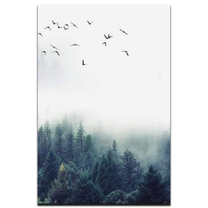 Skorter | 3-piece Nordic Forest Landscape Wall Art