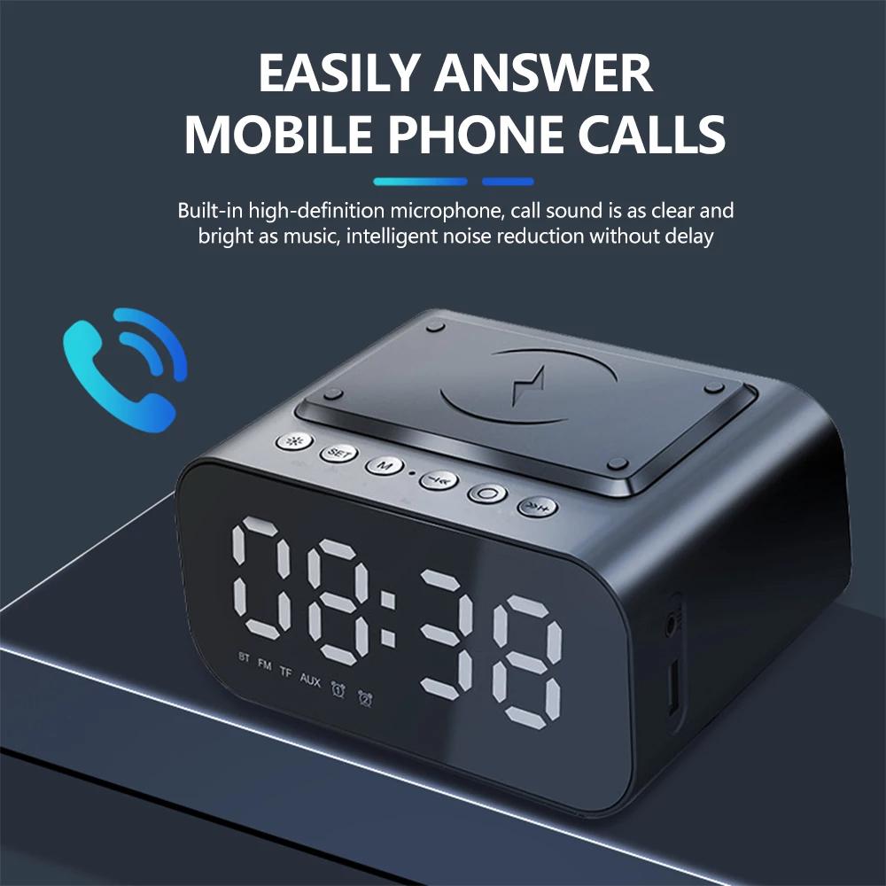 Skorter | Wireless charger alarm clock Bluetooth speaker LED smart digital clock