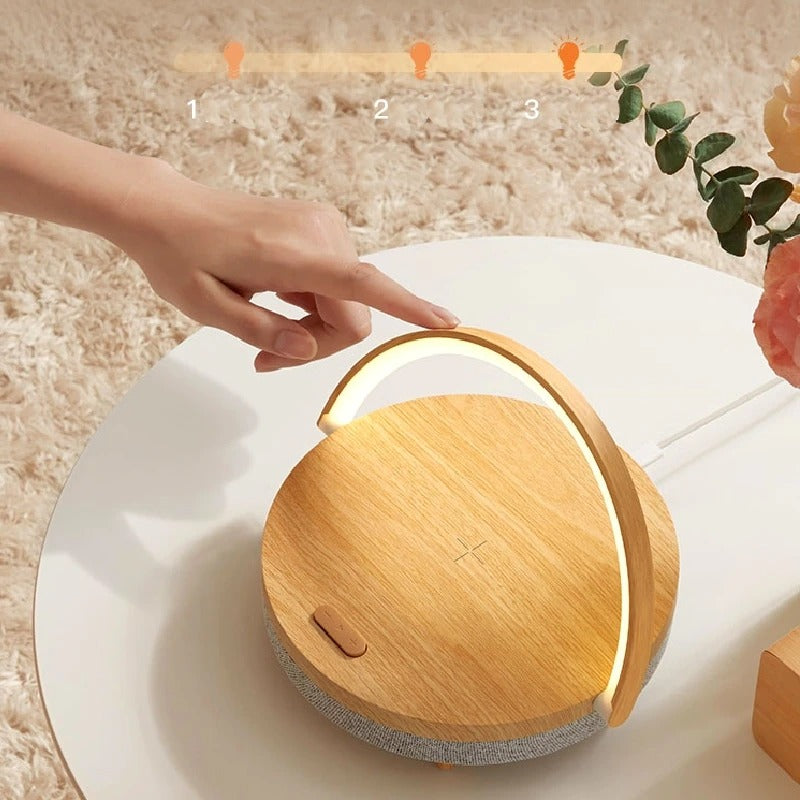 Skorter | 3-in-1 LED Lamp, Bluetooth Speaker & Wireless Charger | Smart Desk Light