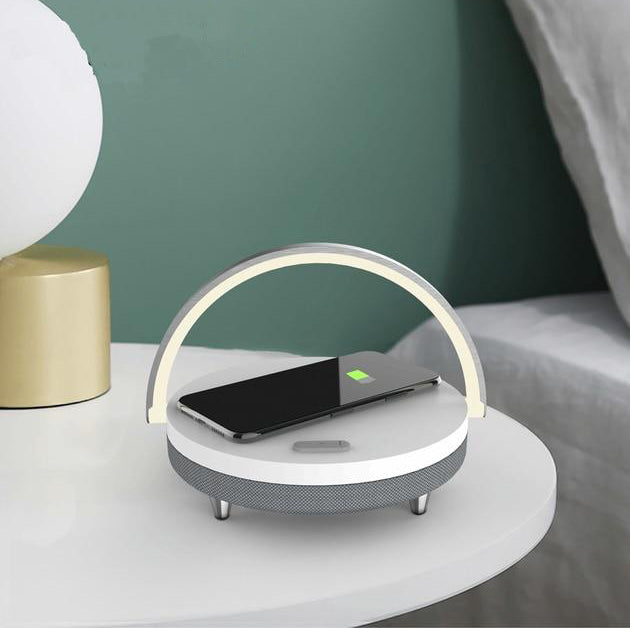 Skorter | 3-in-1 LED Lamp, Bluetooth Speaker & Wireless Charger | Smart Desk Light