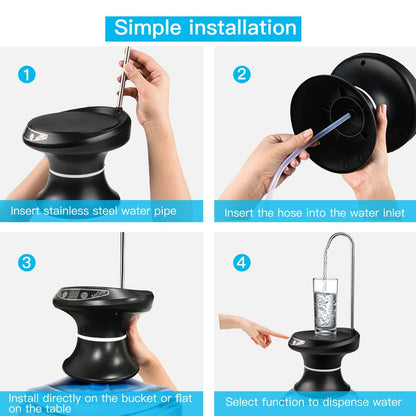 Skorter | Wireless Electric Drinking Water Bottle Pump Dispenser