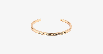 Skorter | Beautiful Cuff Bangle Bracelet with motivating quote