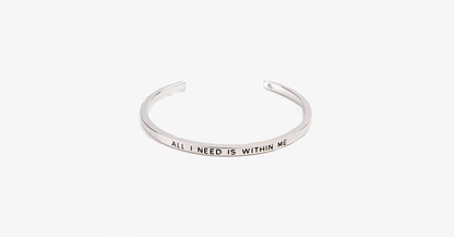 Skorter | Beautiful Cuff Bangle Bracelet with motivating quote
