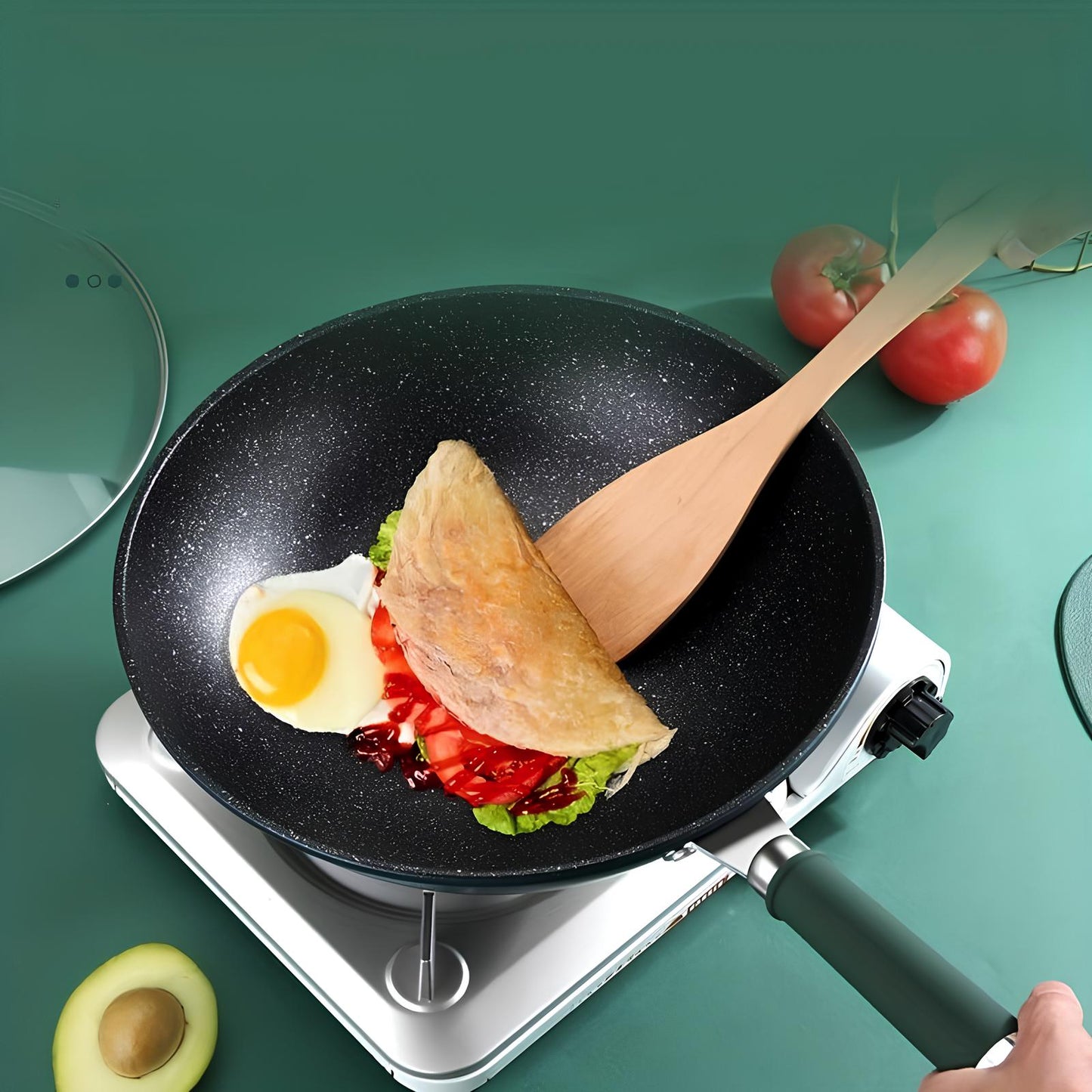 Skorter in green cast iron