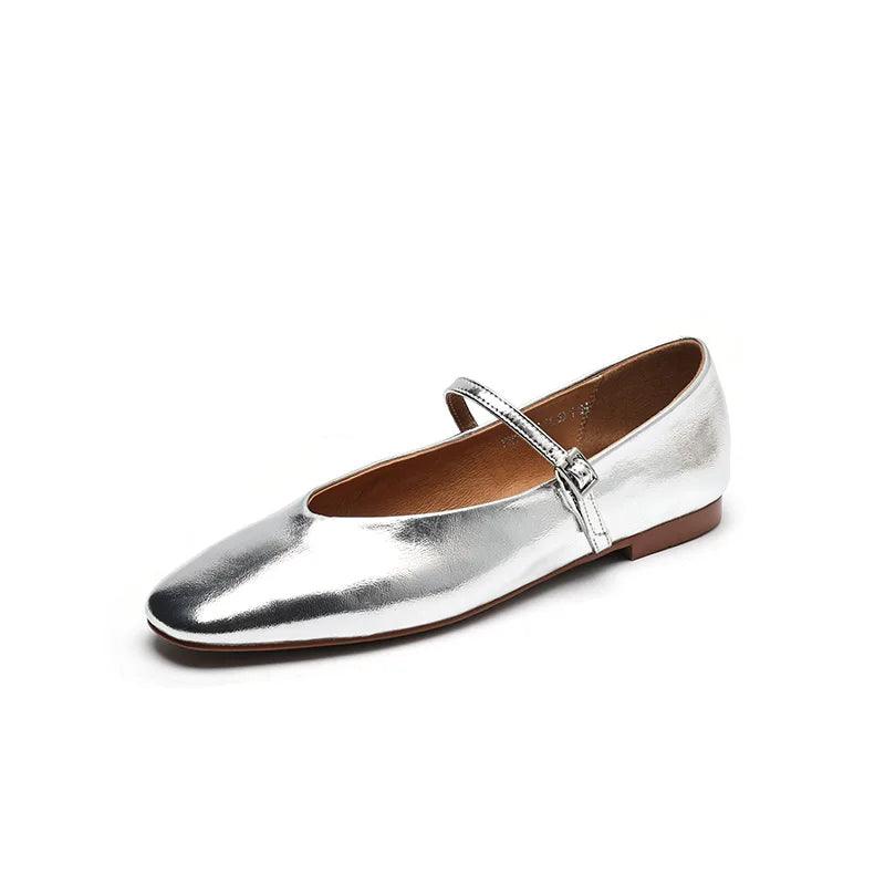 Skorter | Casual shoes: Distinctive comfortable ballerinas - Leather retro style - TSS158