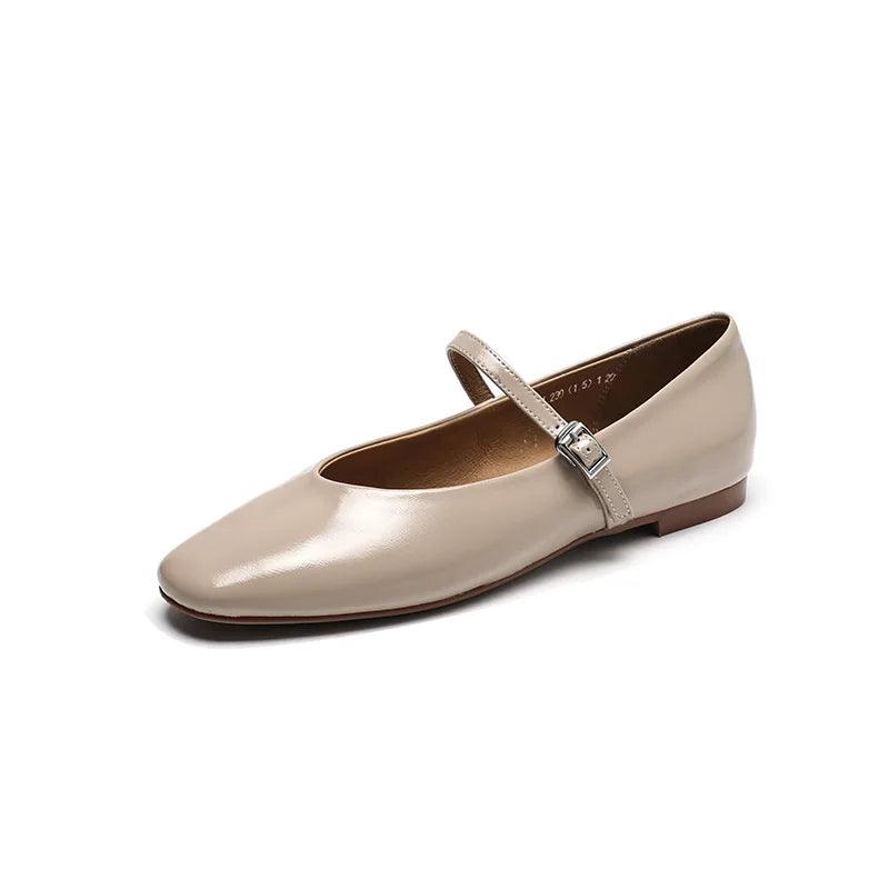 Skorter | Casual shoes: Distinctive comfortable ballerinas - Leather retro style - TSS158