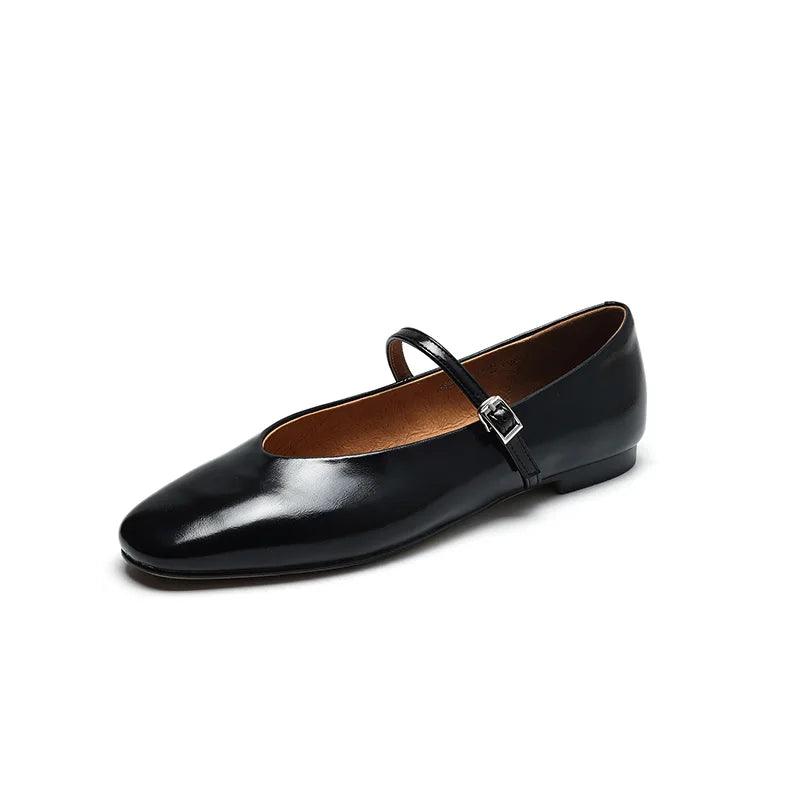 Skorter | Casual shoes: Distinctive comfortable ballerinas - Leather retro style - TSS158