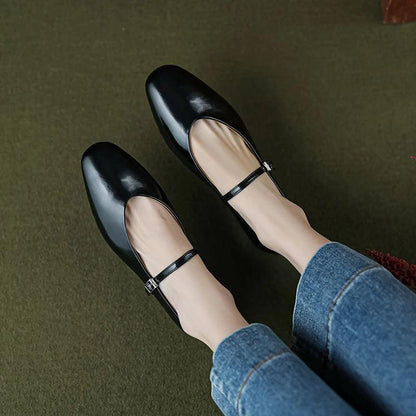 Skorter | Casual shoes: Distinctive comfortable ballerinas - Leather retro style - TSS158