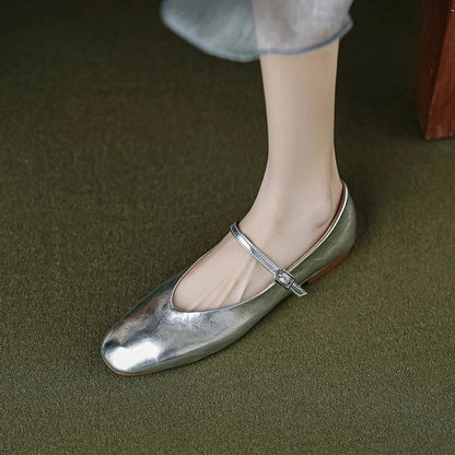 Skorter | Casual shoes: Distinctive comfortable ballerinas - Leather retro style - TSS158