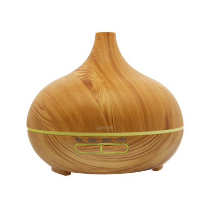 Skorter | Wood Ultrasonic Cold Mist Diffuser With 7 Color LED Lights