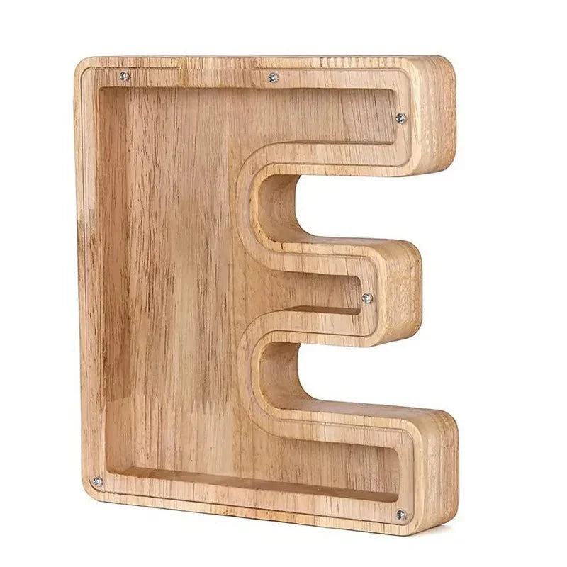 Skorter | Wooden Alphabet Letters 'Initial' Piggy Bank