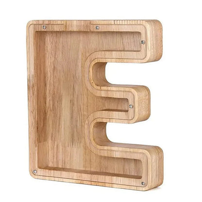 Skorter | Wooden Alphabet Letters 'Initial' Piggy Bank