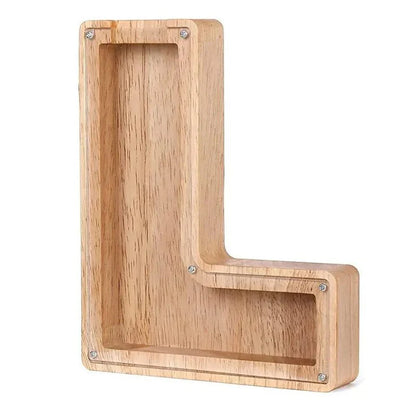 Skorter | Wooden Alphabet Letters 'Initial' Piggy Bank