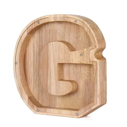 Skorter | Wooden Alphabet Letters 'Initial' Piggy Bank