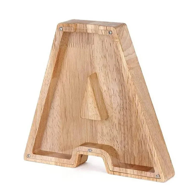 Skorter | Wooden Alphabet Letters 'Initial' Piggy Bank