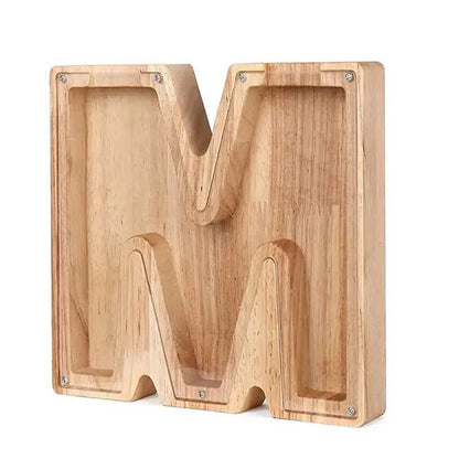 Skorter | Wooden Alphabet Letters 'Initial' Piggy Bank