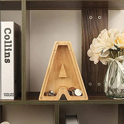 Skorter | Wooden Alphabet Letters 'Initial' Piggy Bank