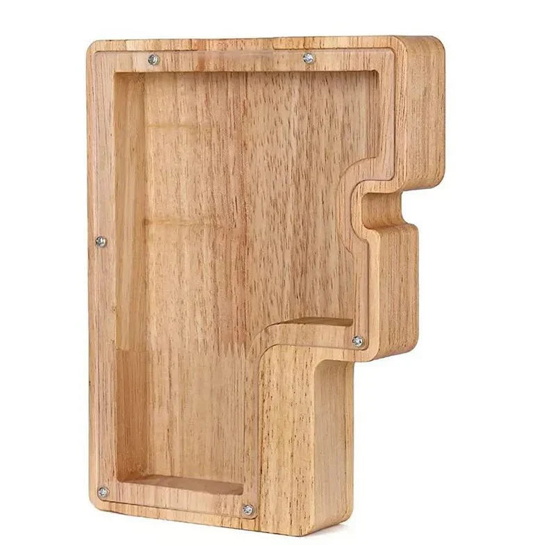 Skorter | Wooden Alphabet Letters 'Initial' Piggy Bank