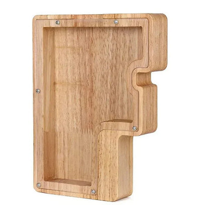 Skorter | Wooden Alphabet Letters 'Initial' Piggy Bank