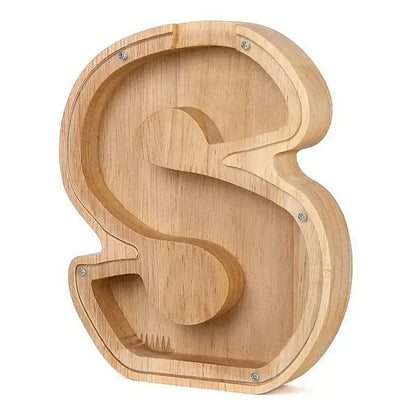 Skorter | Wooden Alphabet Letters 'Initial' Piggy Bank